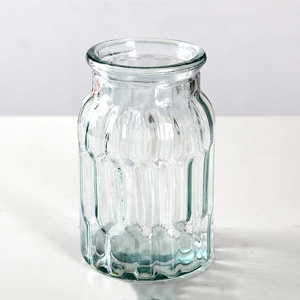 TRANSPARENT GLASS VASES